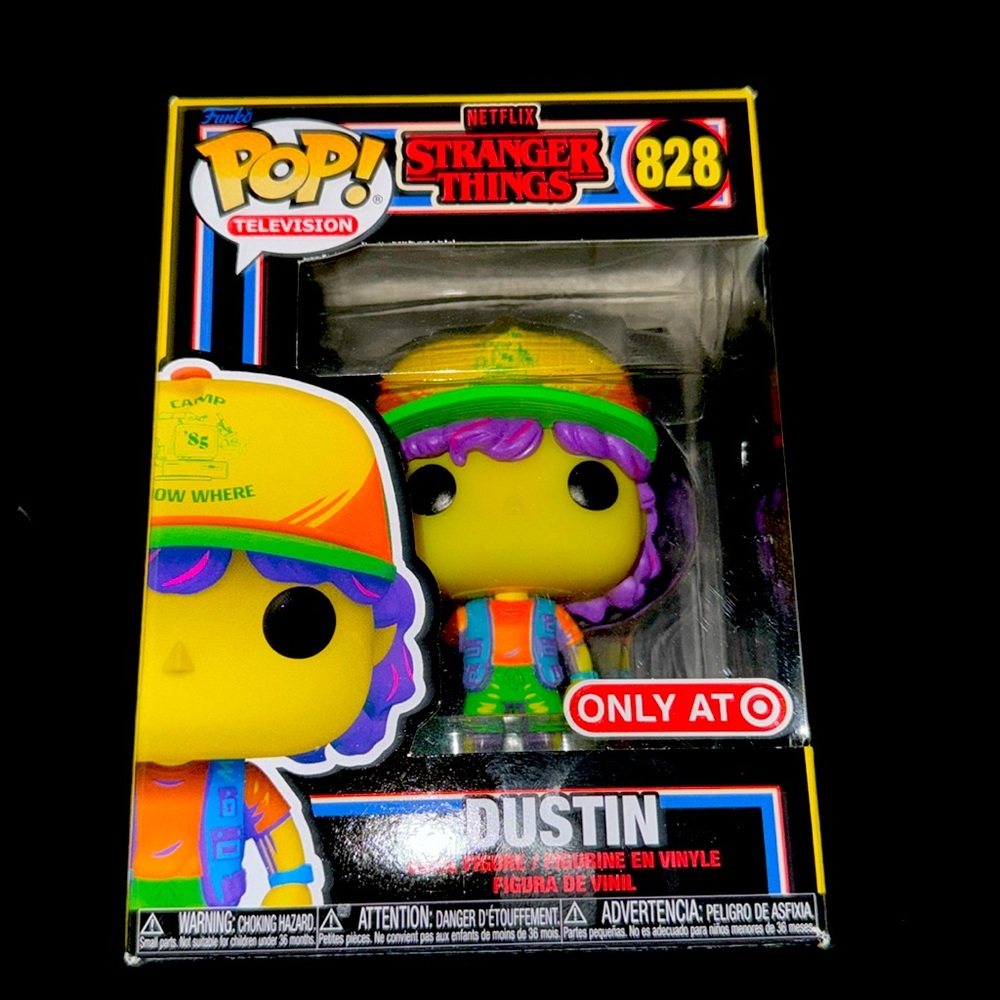 Funko Pop! Netflix Stranger Things Blacklight Dustin Target Exclusive #828